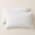 AI-generated sample: White Linen Pillowcase Pair